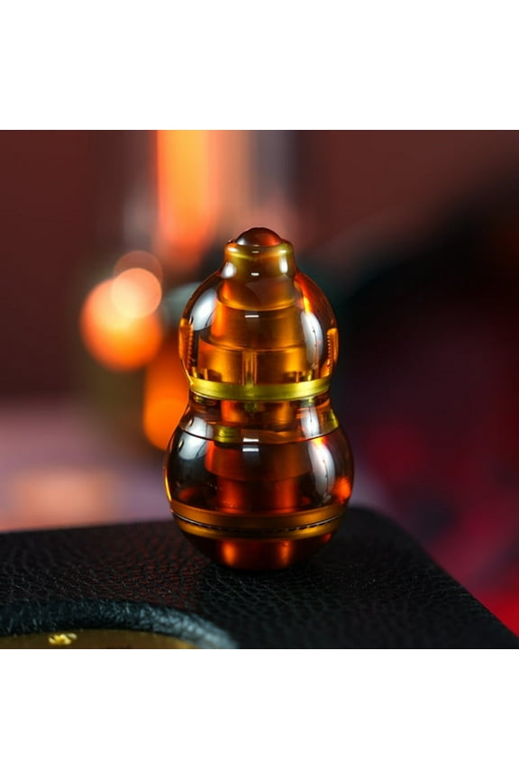 Fingertip Gourd Fulu Keychain Pendant Top Coin Bored Adult Stress Relief Toy Anxiety Sensory Fidget Focus Desk Gadget Hand Spinner Relaxation Office Game