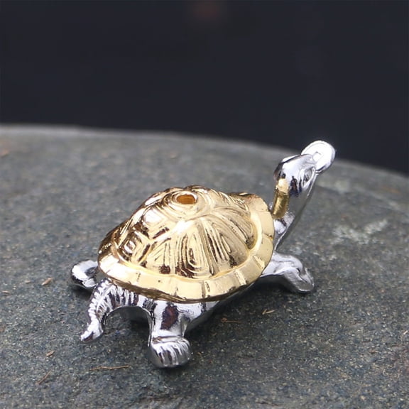CaiYueKe Metal Turtle Incense Holder Incense Burner Stick Stand Aromatherapy Meditation Zen Decor Home Altar Accessory Spiritual Gift Yoga Room Decor