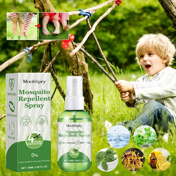 CaiYueKe Natural Plant Mosquito Repellent Spray Bug Repellent for Adults Outdoor Portable Insect Repellent Itch Relief Safe Effective Mosquito Protection