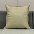 thumbnail image 1 of CaiYueKe Oil Wax Leather Throw Pillow Covers 45x45cm - Decorative Square Outdoor Sofa Couch Chair Accent Pillowcases with Zipper Closure, Breathable Cooling Home Decor, 1 of 7