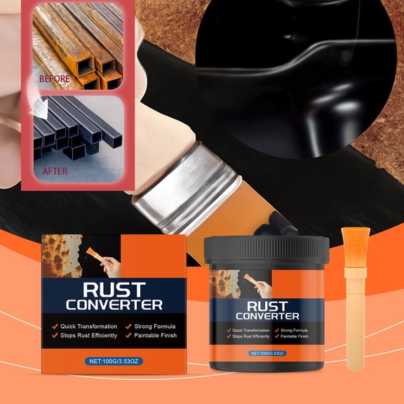 CaiYueKe Rust Converter Spray Paint No Sanding Rust Inhibitor Metal Primer Protective Coating Automotive Industrial Anti Corrosion Treatment for Cars Furniture Tools Restoration