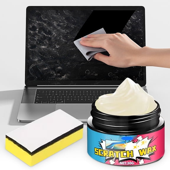 CaiYueKe Screen Scratch Remover Polish Repair Paste Nanoes Sponge Glossy Restoration for Phone Computer Tablet Glass Display Touchscreen Smooth Shine
