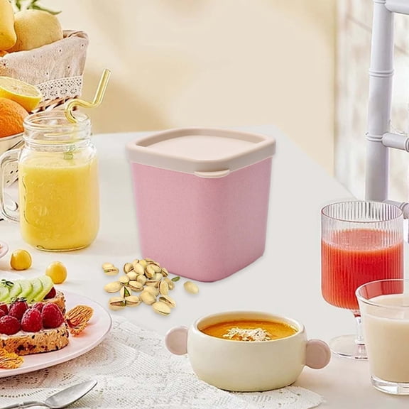 CaiYueKe Wheat Straw Ice Cream Container 750ml Reusable Dessert Cup With Lid BPA Free Eco Friendly Multi Color Storage Jar For Frozen Treats Yogurt Snacks Kitchen Freezer Safe