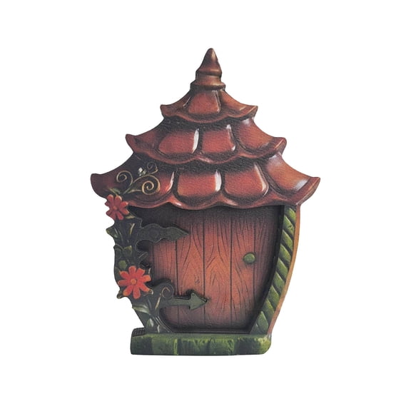CaiYueKe Whimsical Mushroom Door Decoration Fantasy Fairy Tale Home Decor Wooden Wall Art for Bedroom Living Room Staircase Garden Ornament Handmade Rustic Cottage Core Decorations Housewarming Gift