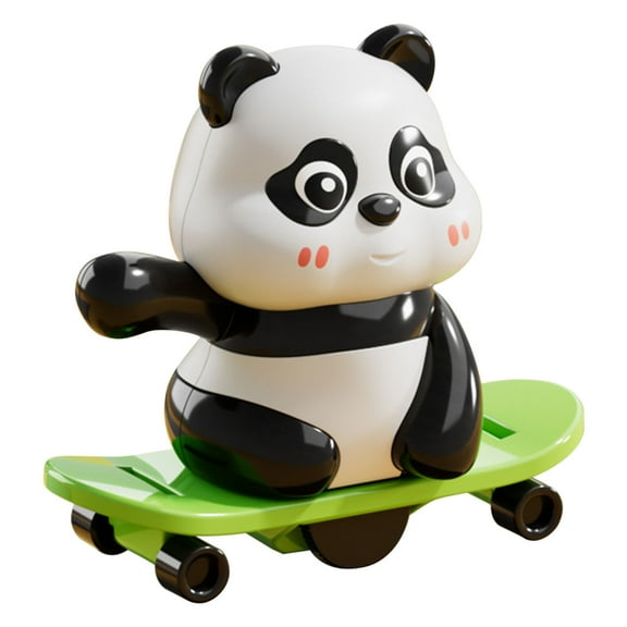 CaiYueKe Wind Up Panda Toy, Cute Clockwork Animal Figurine, Mini Desk Decor Collectible, Animated Motion Novelty Gift for Kids Adults, Home Office Decoration