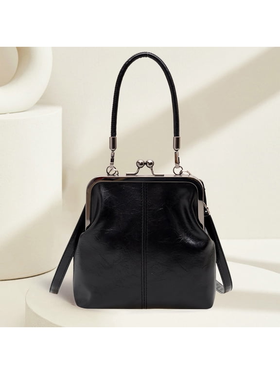Women's Shoulder Crossbody Bag Spring Vintage Handbag Soft Leather Purse Fashionable Tote for Women Casual Everyday Use Lightweight Travel Bag