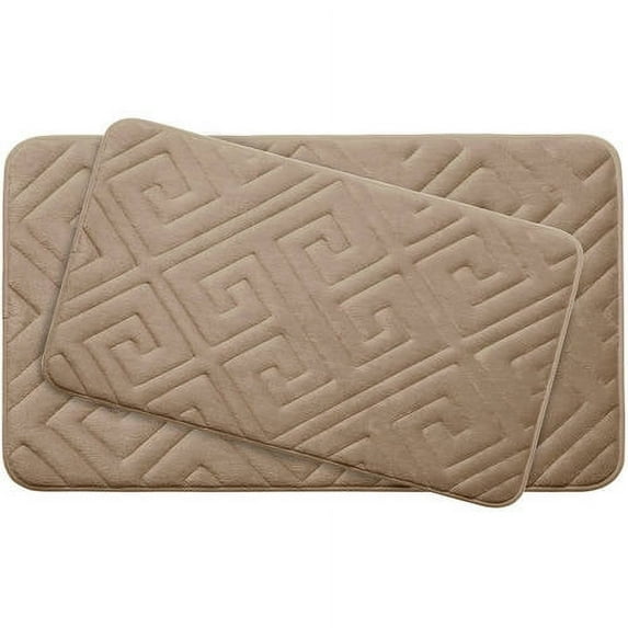 Caicos Premium 2-Piece Memory Foam Bath Mat Set