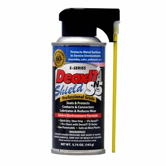 Caig SN5S-6N DeoxIT Shield S-Series SN5 Spray with Perfect-Straw , nonflammable 163 g