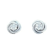 Caihaooo 5mm Earrings Round Brilliant Earrings Cut Sterling Silver 925 Moissanite Ear Studs Trendy Style Real Silver Lab Diamond Earrings Fashion Stud Earrings