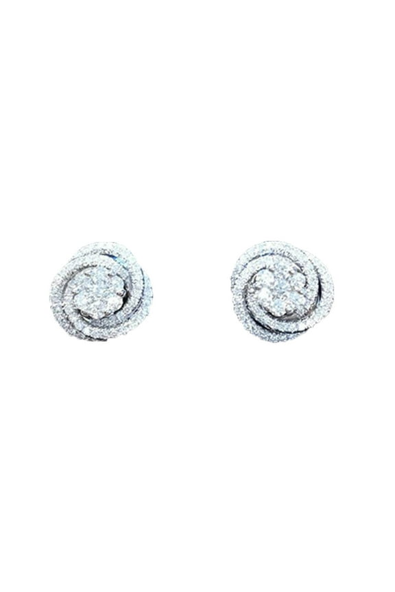 5mm Earrings Round Brilliant Earrings Cut Sterling Silver 925 Moissanite Ear Studs Trendy Style Real Silver Lab Diamond Earrings Fashion Stud Earrings