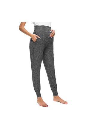 Destination Maternity Leggings Maternity Women's Solid Color Casual Pants Stretchy Comfortable Lounge Pants