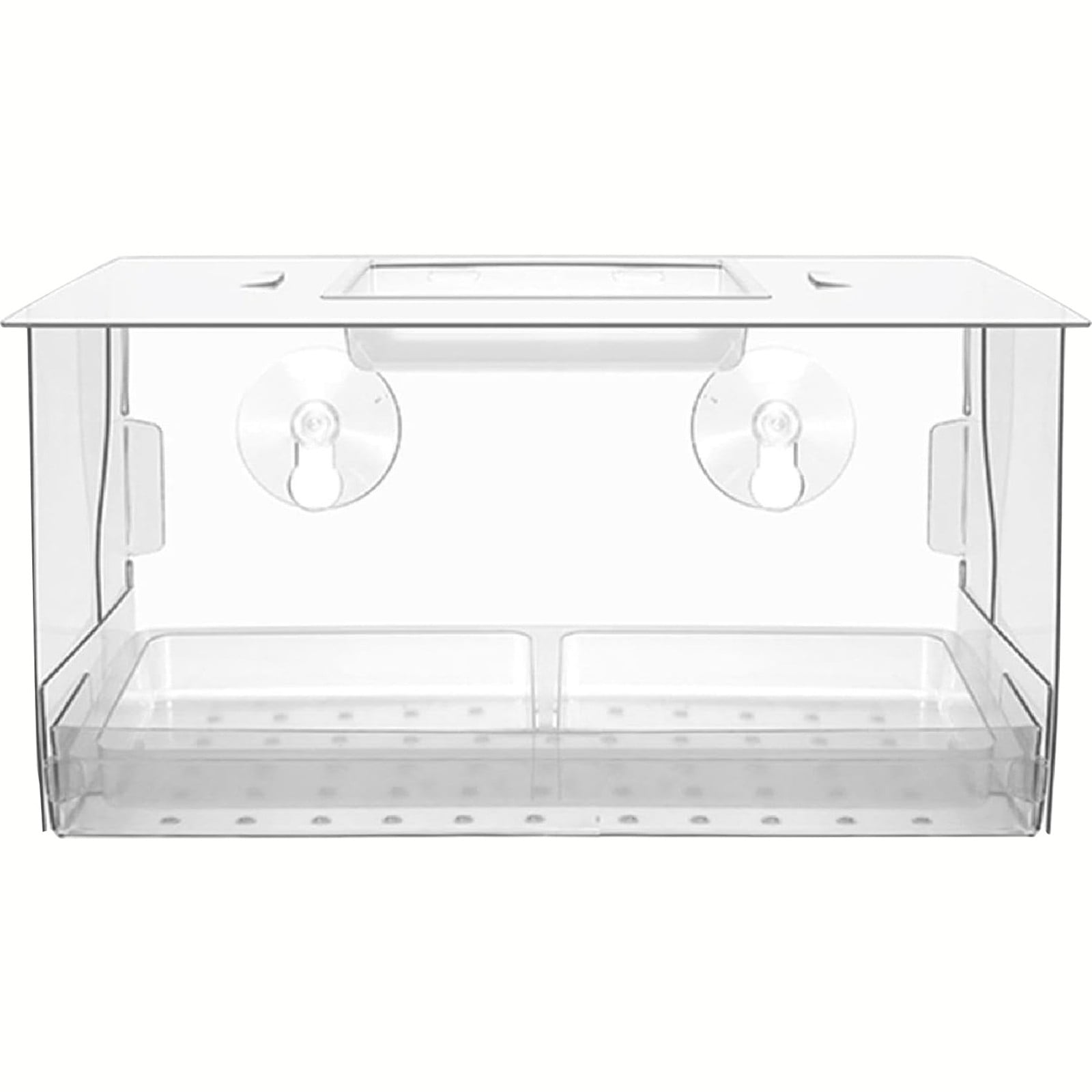 Caihaooo Hummingbird Feeder Glass Acrylic Suction Cup Bird Feeder For