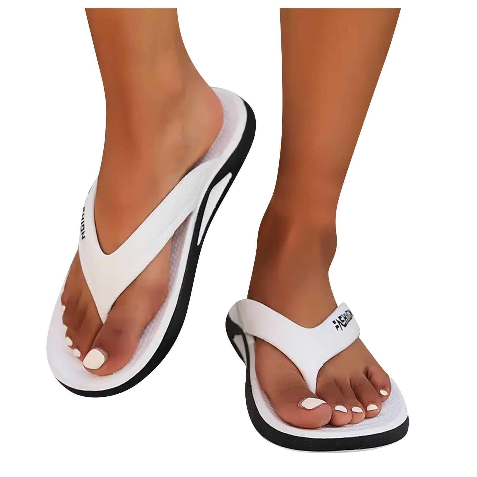 Caihaooo Mens Hard Sole Slippers Memory Foam Four Seasons Slippers Home Non Slip Thick Soled