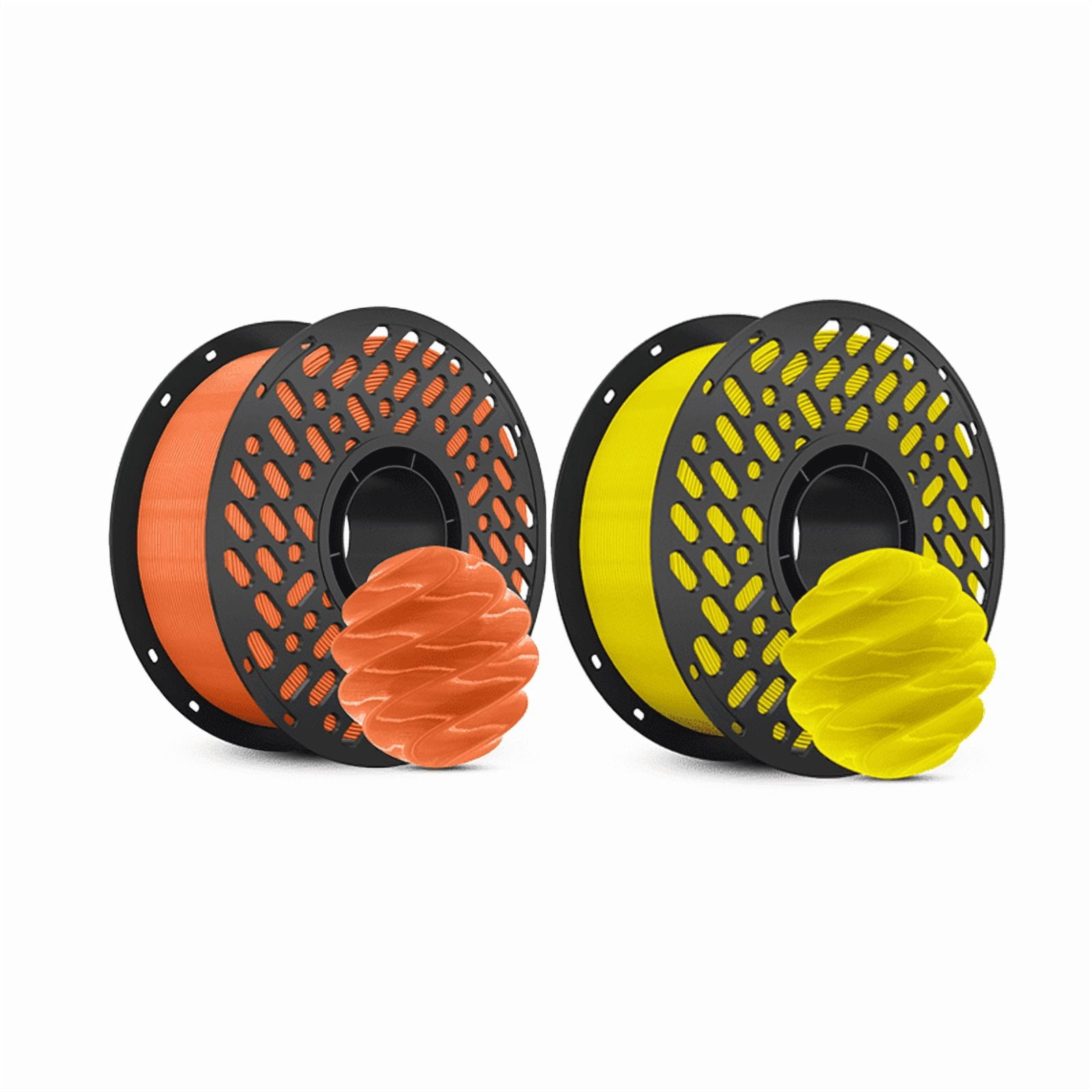 Cailab PETG 3D Printer Filament Combo Pack, 2 Rolls (2 × 1KG), 1.75mm, FDM Compatible,Orange&Yellow