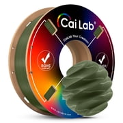 Cailab PLA+ 3D Printer Filaments, 0.44lb200g Spool, for Bambu Lab, Army Green
