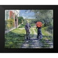 thumbnail image 1 of Caillebotte, Gustave 24x20 Black Modern Framed Museum Art Print Titled - The Path Uphill, 1 of 4