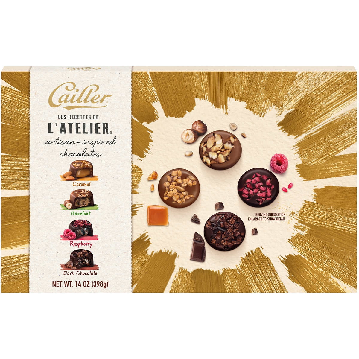 Cailler L'Atelier Artisan Inspired Chocolates, Variety Pack (32 Count
