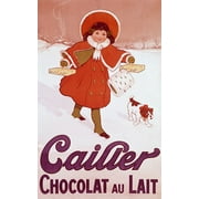 Cailler Orange Coat Little Girl Poster Print - Apple Collection Vintage (15 x 24)