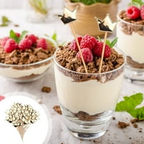 Menrkoo 50 Pcs Cocktail Picks- Wooden Cocktail Picks Toothpick Strings For Appetizers- Fruit And Drinks Decoration Christmas Party Supplies Gold Free Size