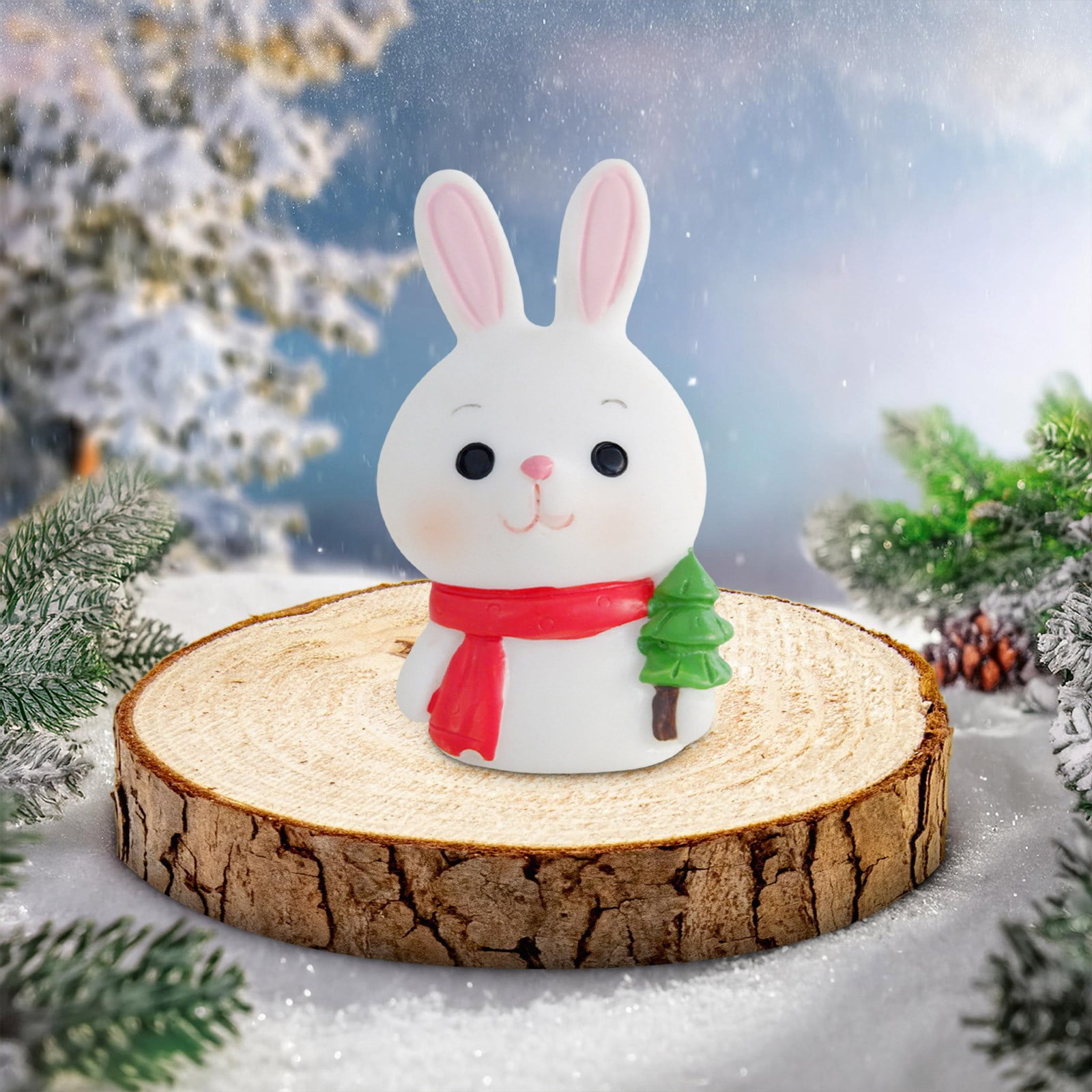 Cailmei Brazilian Wood Ornaments Christmas Decoration Resin Small