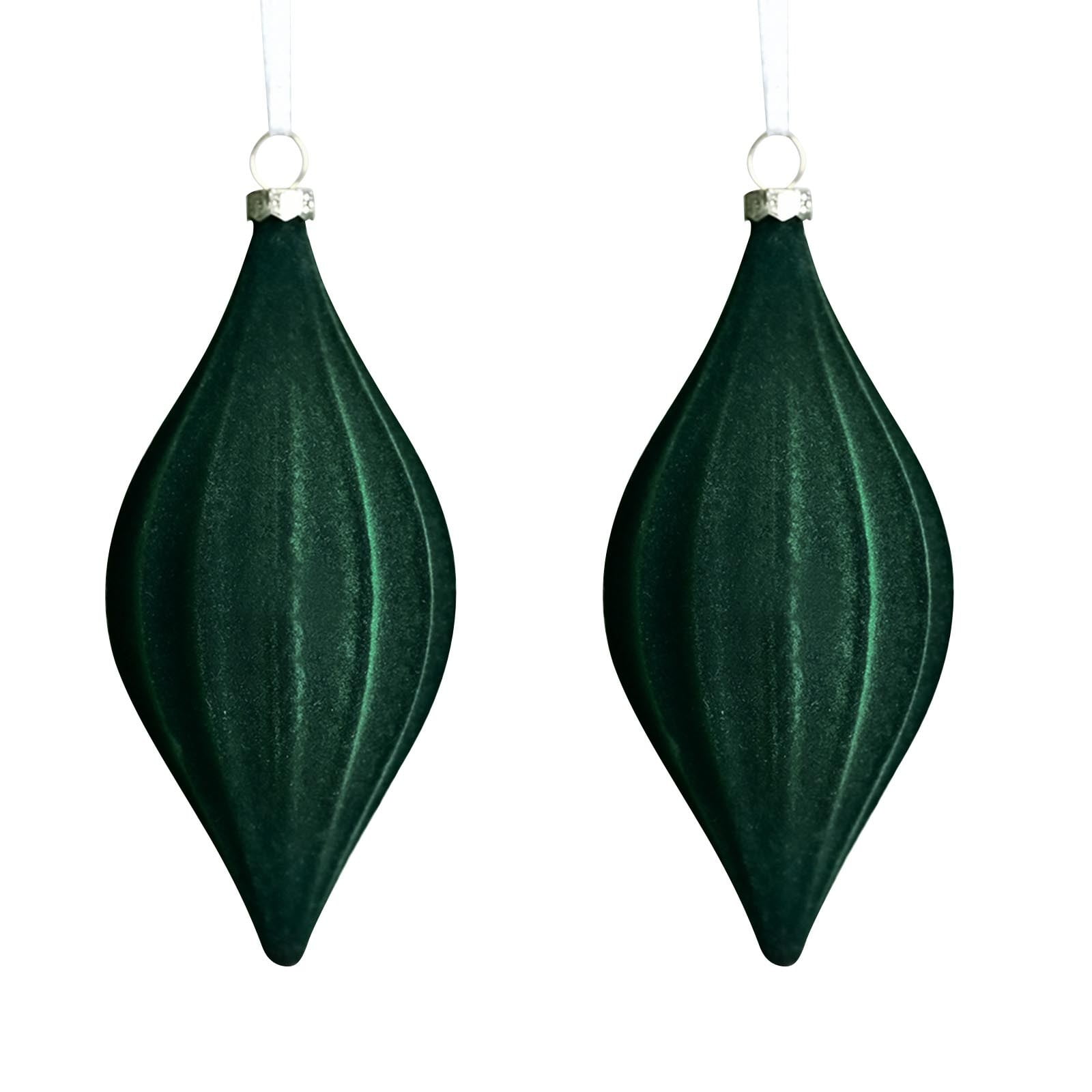 Menrkoo Christmas Supplies Plastic Decorative Balls Shaped Velvet