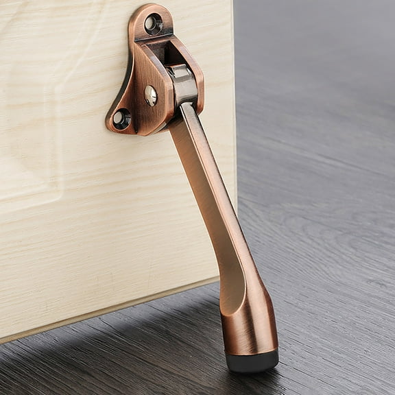 Cailmei Kickdown Door Stops For Heavy Doors Heavy Duty Door Stopper With Rubber Tip Rose Gold
