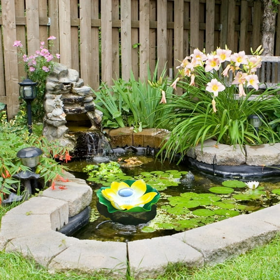 Cailmei Led Powered Pool Floating Lotus-Light Garden Water Flower Lamp Multicolor B