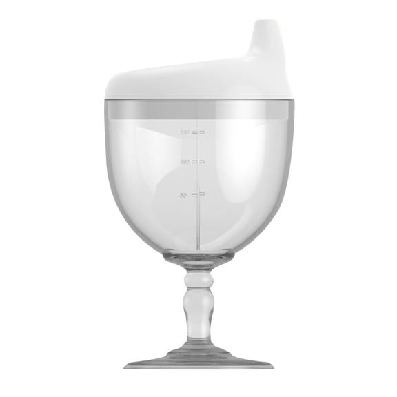 Menrkoo Sippy Cup Wine Glass Stemware With Bottle Tall Glass Spill Proof Plastic Stemware A Free Size