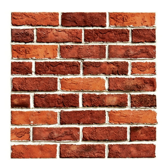 Menrkoo Wallpaper Wall Sticker Wall Decor Embossed Brick Simulation Tile Wall Sticker Multicolor J