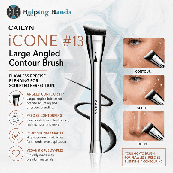 Cailyn iCONE #13 Angled Contour Brush - Every Contour-Worthy Crease And Crevice