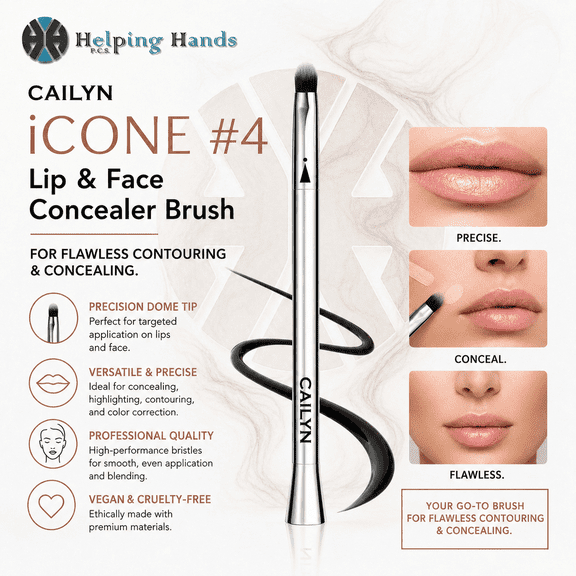 Cailyn iCONE #4 Lip & Face Concealer Brush For Flawless Contouring & Concealing