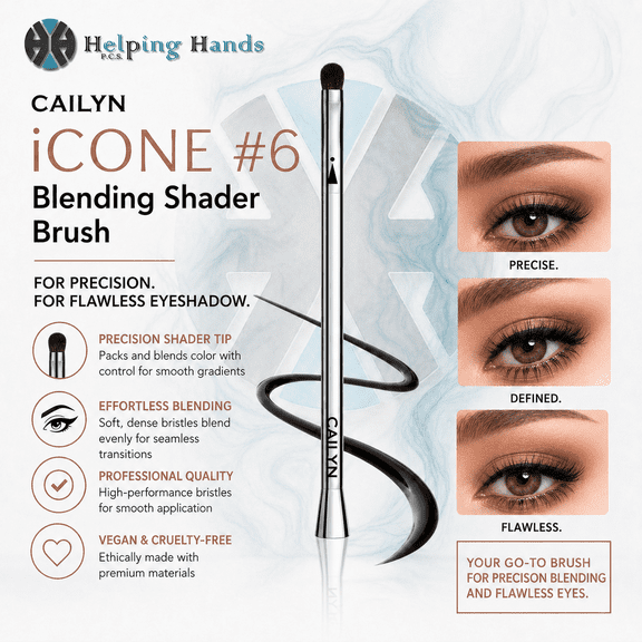 Cailyn iCONE #6 Blending Shader Brush for Precision Flawless Eyeshadow