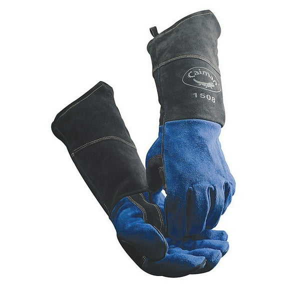 Caiman 1508 18" Cowhide, Kontour Pattern, Fleece Insulated, Stick MIG Glove, One Size Fits Most