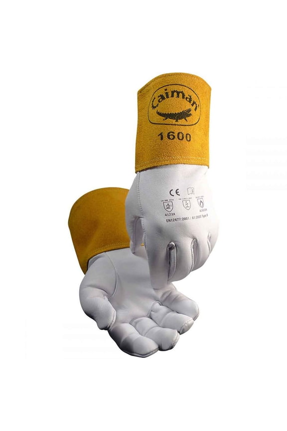 1600 Goatskin, Kontour Pattern, Unlined, TIG Glove, Large