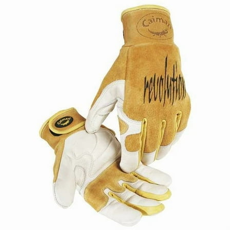 Caiman 1828 Cow Grain, Kontour Pattern, Fleece Insulated Back, Drivers Glove, Medium