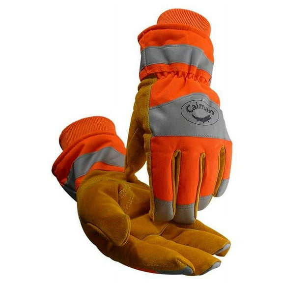 Caiman Cold Protection Gloves,XL,Hi-Vis Orng,PR 1353-6