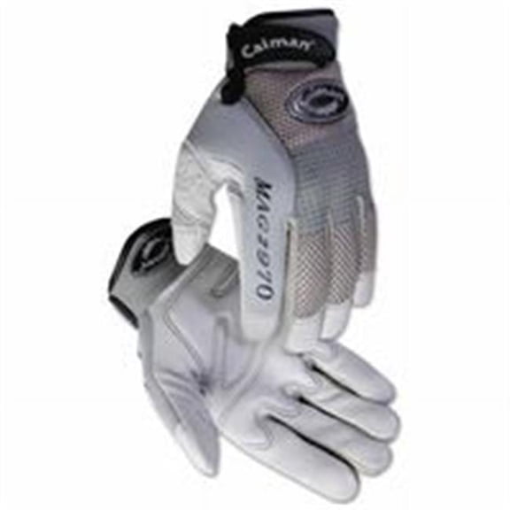 Caiman M.A.G. Gray Deerskin Mechanics Gloves- X-Large- Deerskin- Unlined- Gray- Black