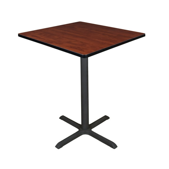 Cain 36" Square Cafe Table, Multiple Colors, Melamine Laminate Tabletop
