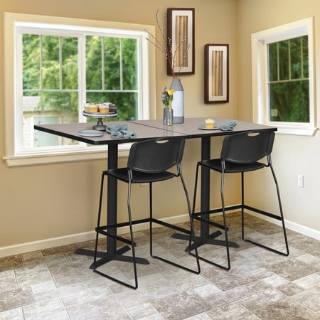 Cain 36" Square Cafe Table, Multiple Colors