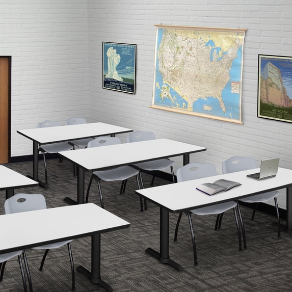 Cain 72" x 24" Training Table- White