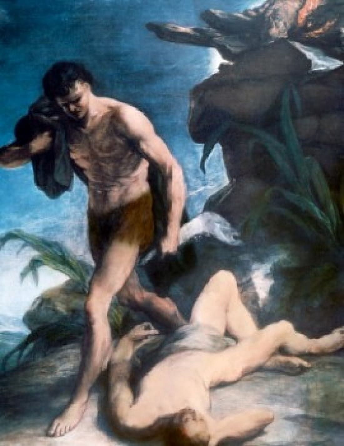Cain Slays Abel by Carl Gustaf Pilo (1711-1793) Canvas Art - Carl Gustaf Pilo (18 x 24)