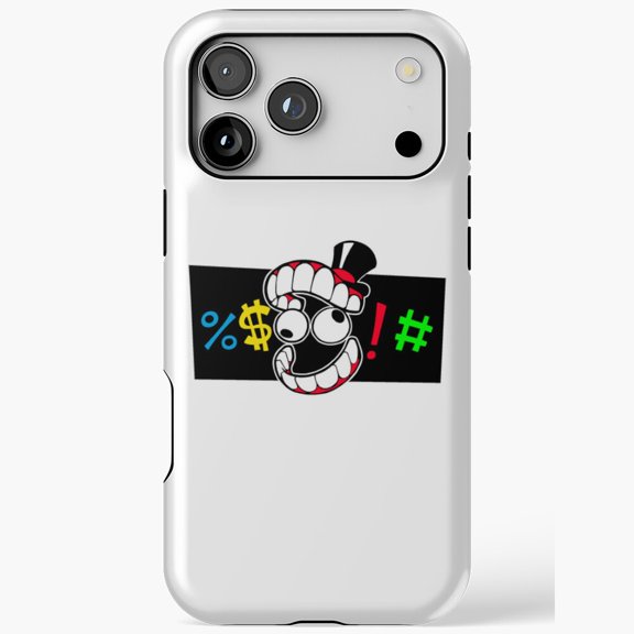 Caine Swearing Censor Bar Digital Circus Compatible Phone Case for iPhone 11 12 13 14 15 16 17 Pro Max