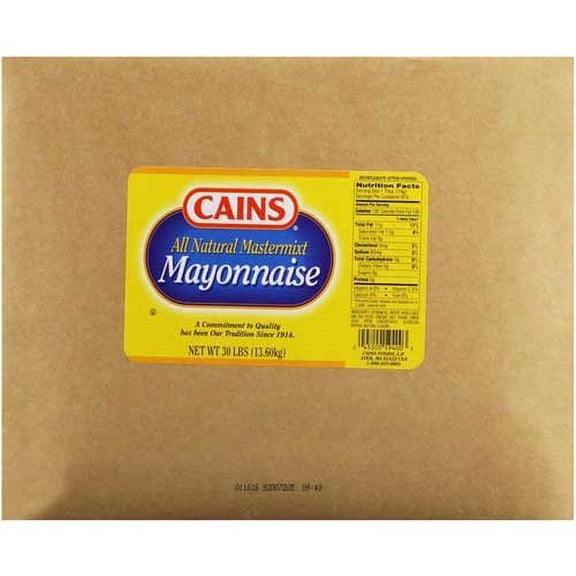 Cains All Natural Mayonnaise, 30 Pound -- 1 each.