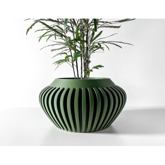 Caios Planter Pot, Mint, Modern Indoor Plant Pot