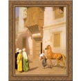 thumbnail image 1 of Cairene Horse Dealer 20x23 Gold Ornate Wood Framed Canvas Art by Gerome, Jean Leon, 1 of 2