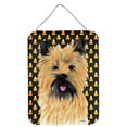 thumbnail image 1 of Cairn Terrier Candy Corn Halloween Portrait Wall or Door Hanging Prints, 1 of 2