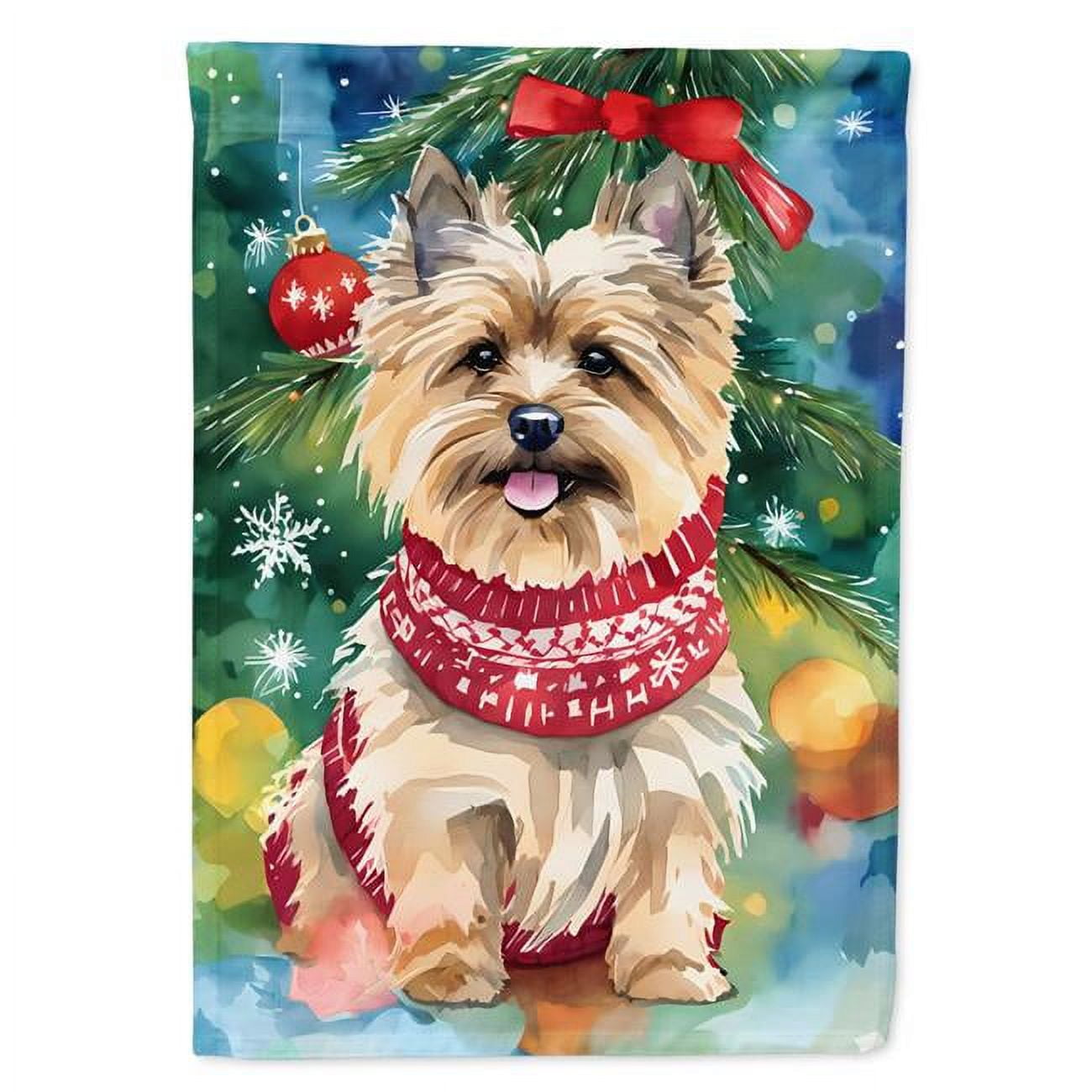 Cairn Terrier Christmas Garden Flag 11.25 in x 15.5 in