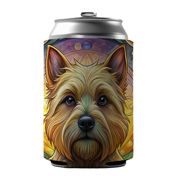 Cairn Terrier Dog Art Nouveau Drink Beer Soda Insulated Sleeve Holder Can Cooler Hugger