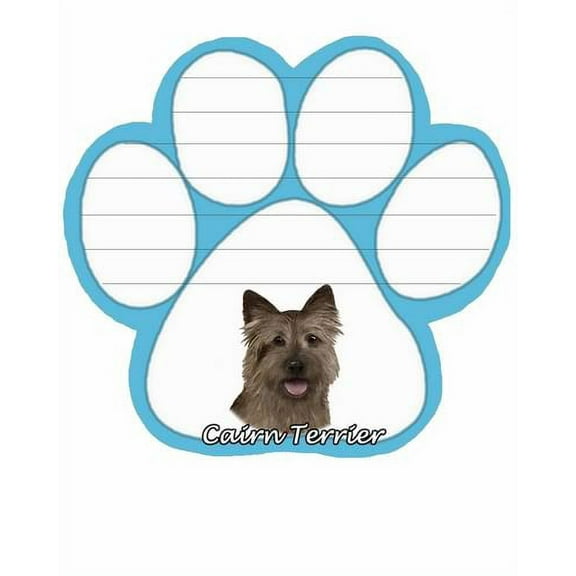 Cairn Terrier Dog Paw Magnetic Note Pad