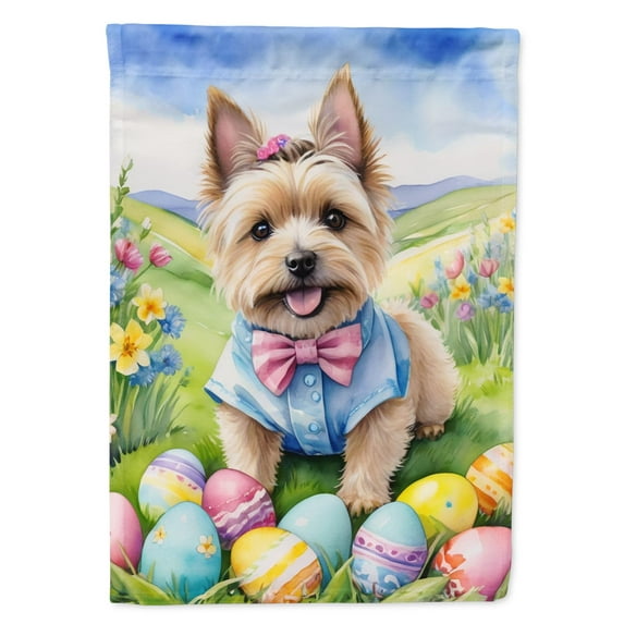 Cairn Terrier Easter Egg Hunt Garden Flag